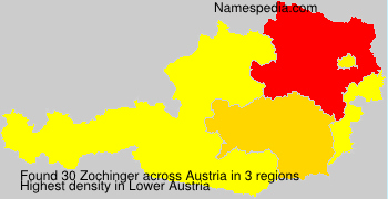 Surname Zochinger in Austria