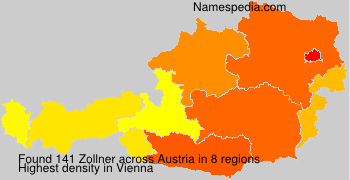Surname Zollner in Austria