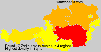Surname Zorko in Austria