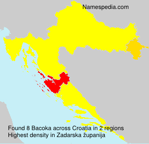 Surname Bacoka in Croatia