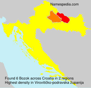 Surname Bozok in Croatia
