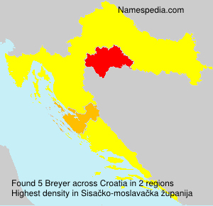Surname Breyer in Croatia