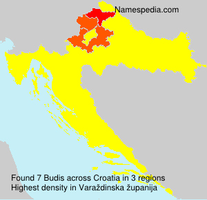 Surname Budis in Croatia