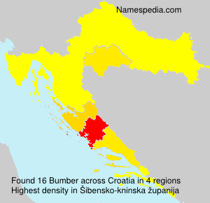 Surname Bumber in Croatia