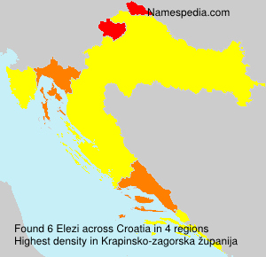 Surname Elezi in Croatia