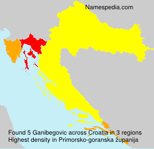 Surname Ganibegovic in Croatia