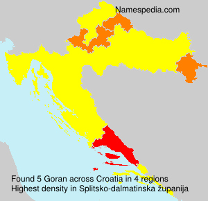 Surname Goran in Croatia