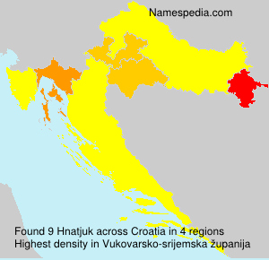 Surname Hnatjuk in Croatia