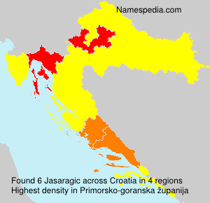 Surname Jasaragic in Croatia