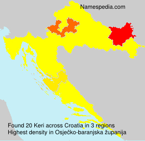 Surname Keri in Croatia