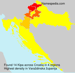 Surname Kipa in Croatia
