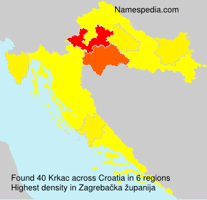 Surname Krkac in Croatia