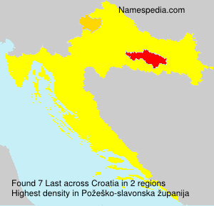 Surname Last in Croatia