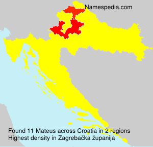 Surname Mateus in Croatia