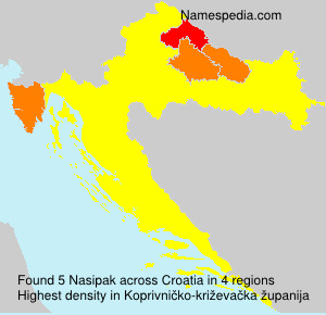 Surname Nasipak in Croatia
