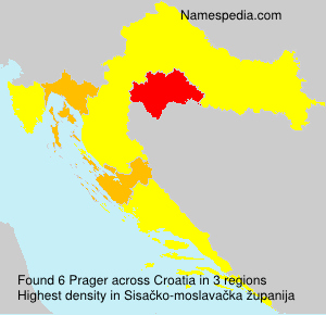 Surname Prager in Croatia