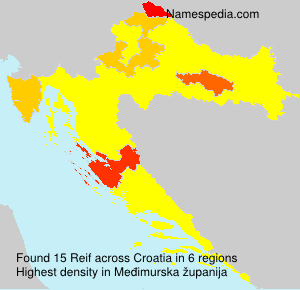 Surname Reif in Croatia
