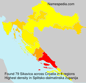 Surname Sikavica in Croatia