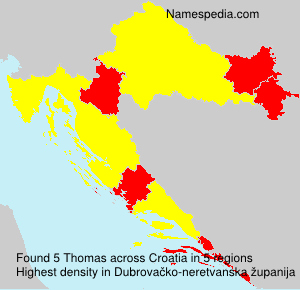 Surname Thomas in Croatia