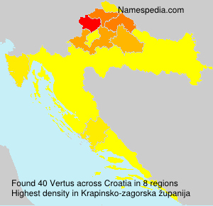 Surname Vertus in Croatia