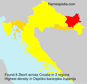 Surname Zboril in Croatia