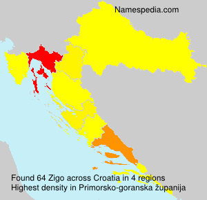 Surname Zigo in Croatia