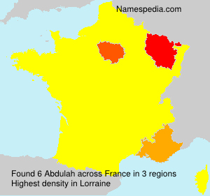 Surname Abdulah in France