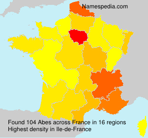 Surname Abes in France
