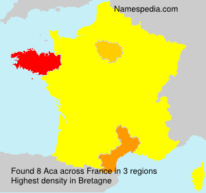 Surname Aca in France