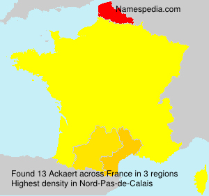 Surname Ackaert in France