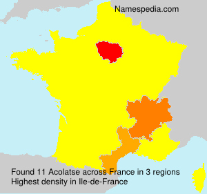 Surname Acolatse in France