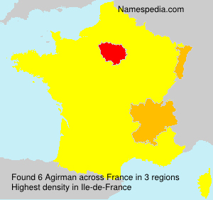 Surname Agirman in France