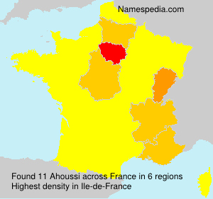 Surname Ahoussi in France