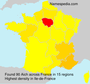 Surname Aich in France