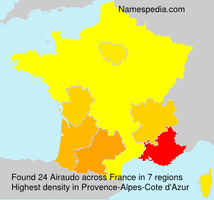 Surname Airaudo in France