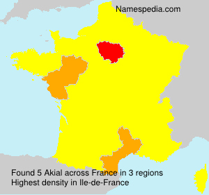 Surname Akial in France