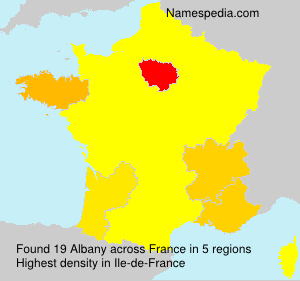 Surname Albany in France