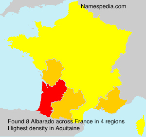 Surname Albarado in France