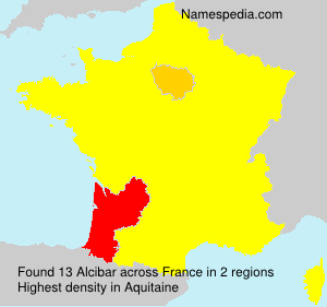 Surname Alcibar in France