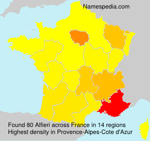 Surname Alfieri in France