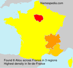 Surname Aliou in France