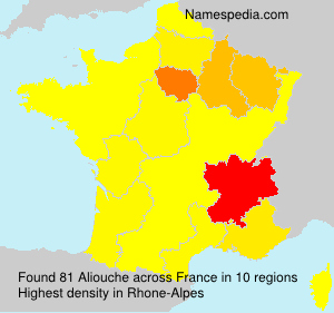 Surname Aliouche in France