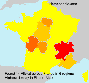 Surname Allerat in France