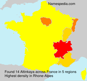 Surname Altinkaya in France