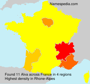 Surname Alva in France