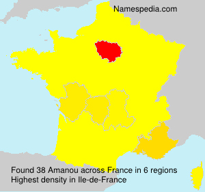 Surname Amanou in France