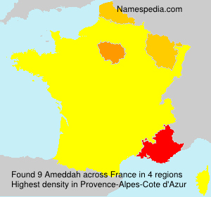 Surname Ameddah in France