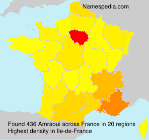 Surname Amraoui in France