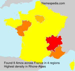 Surname Amza in France