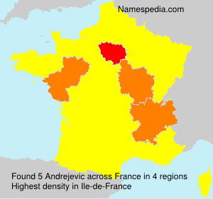 Surname Andrejevic in France